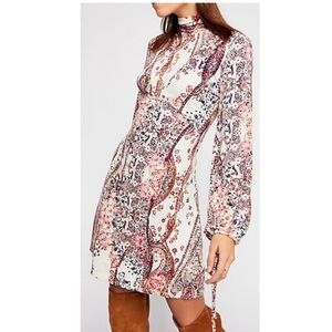 Free People All Dolled up Knit Mini Dress